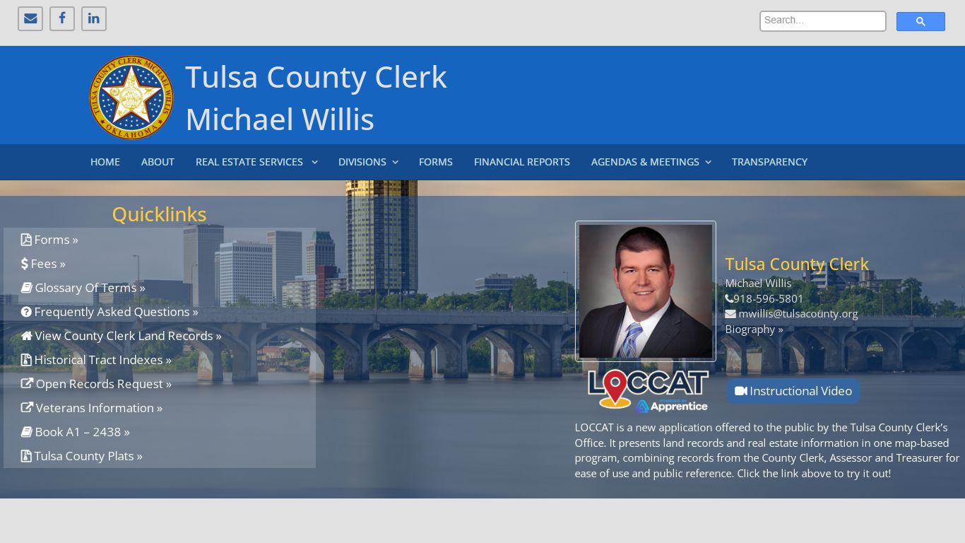 Michael Willis, Tulsa County Clerk